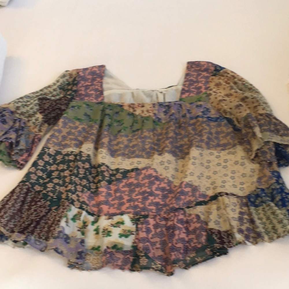 Anthropologie Floral Top